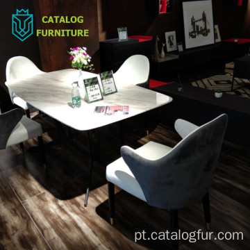 Mobiliário moderno de design nórdico simples mesa de jantar mesa de mármore mesa de jantar mesa de jantar